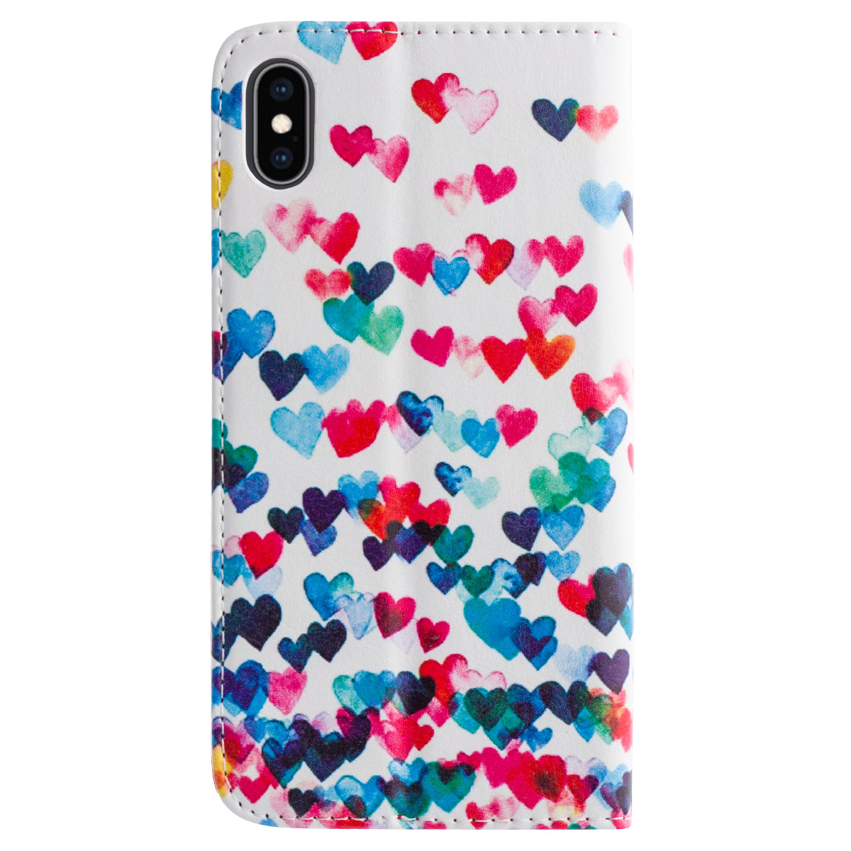 Husa Book Fashion iPhone XS Max Hearts thumb