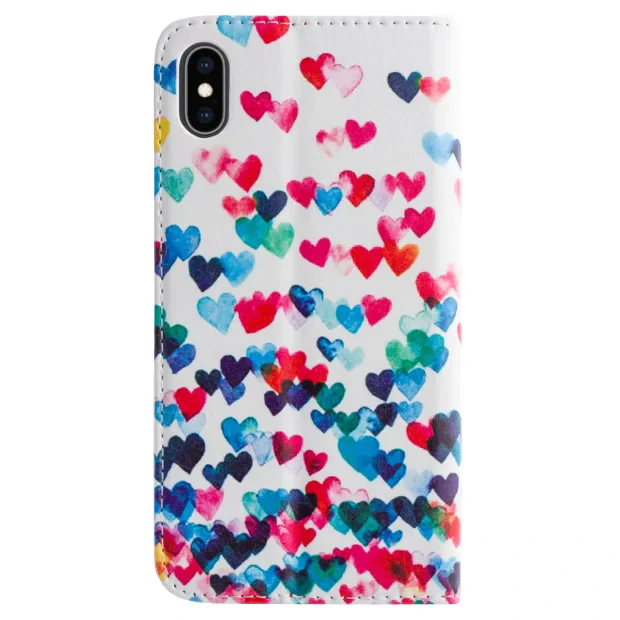 Husa Book Fashion iPhone XS Max Hearts