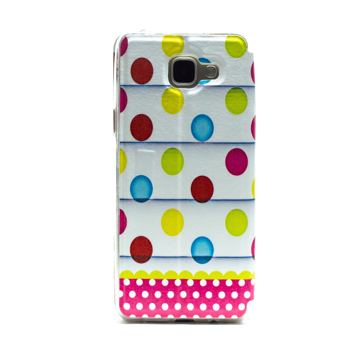 Husa book fashion S-View Samsung Galaxy A5 2016, Contakt Dots thumb