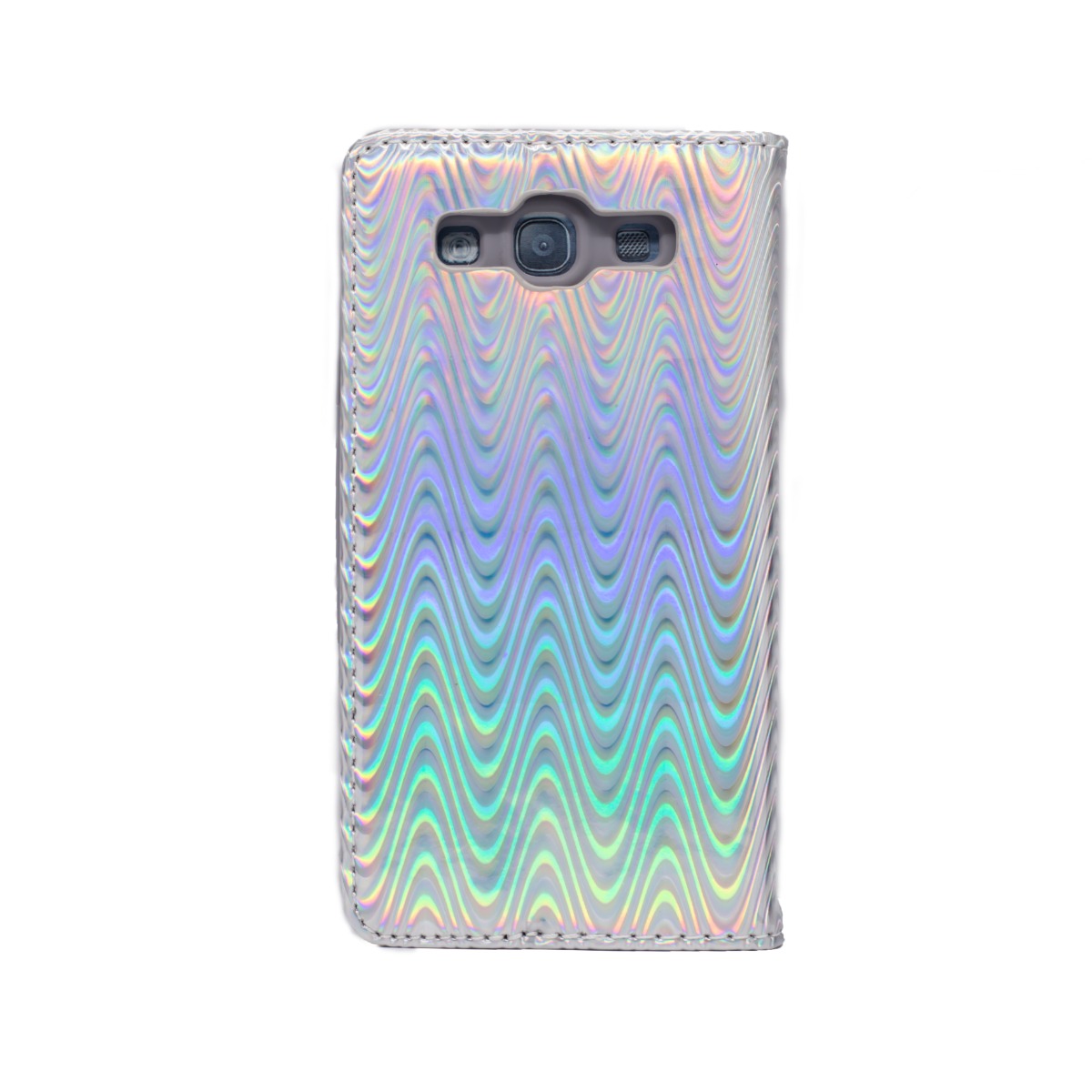 Husa Book Fashion Samsung Galaxy S3 Argintiu Disco thumb