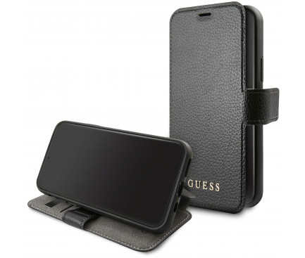 Husa Book Guess Iridiscent pentru iPhone 12 Mini Black thumb