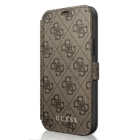 Husa Book Guess pentru iPhone 12 Mini Brown