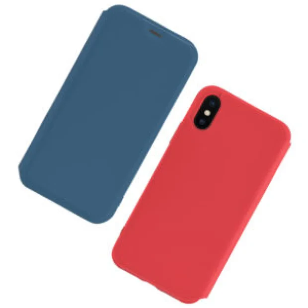 Husa Book Hoco Colorful Silicon  iPhone X/XS Albastru