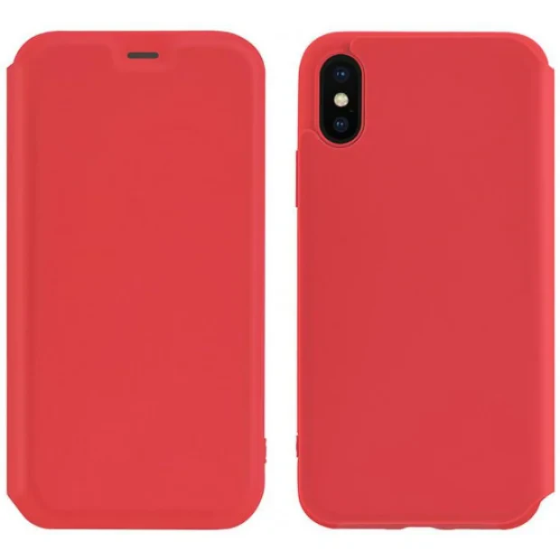Husa Book Hoco Colorful Silicon iPhone X/XS Rosu