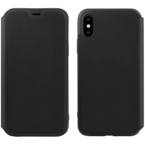 Husa Book Hoco Colorful Silicon pentru iPhone XS Max Negru