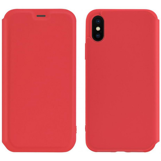 Husa Book Hoco Colorful Silicon pentru iPhone XS Max Rosu thumb