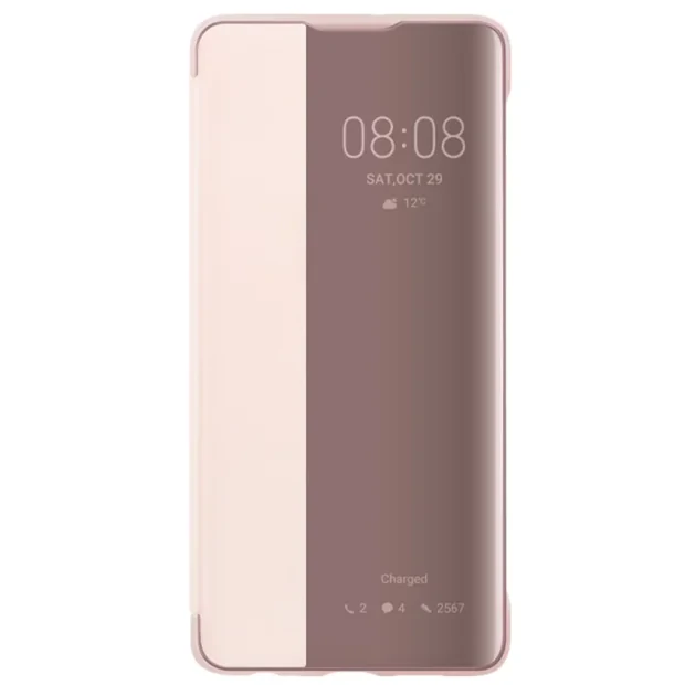 Husa Book Huawei Smart View pentru Huawei P30 Pink