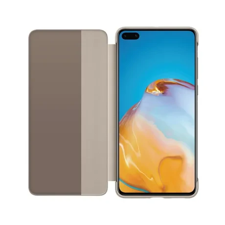 Husa Book Huawei Smart View pentru Huawei P40 Kaki