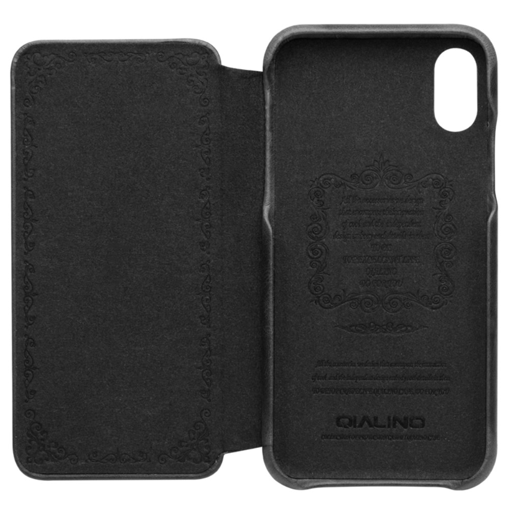 Husa Book iPhone X/Xs Qialino Neagra thumb