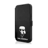 Husa Book Karl Lagerfeld Saffiano Iconic pentru iPhone 12 Pro Max Black