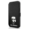 Husa Book Karl Lagerfeld Saffiano Iconic pentru iPhone 12/12 Pro Black