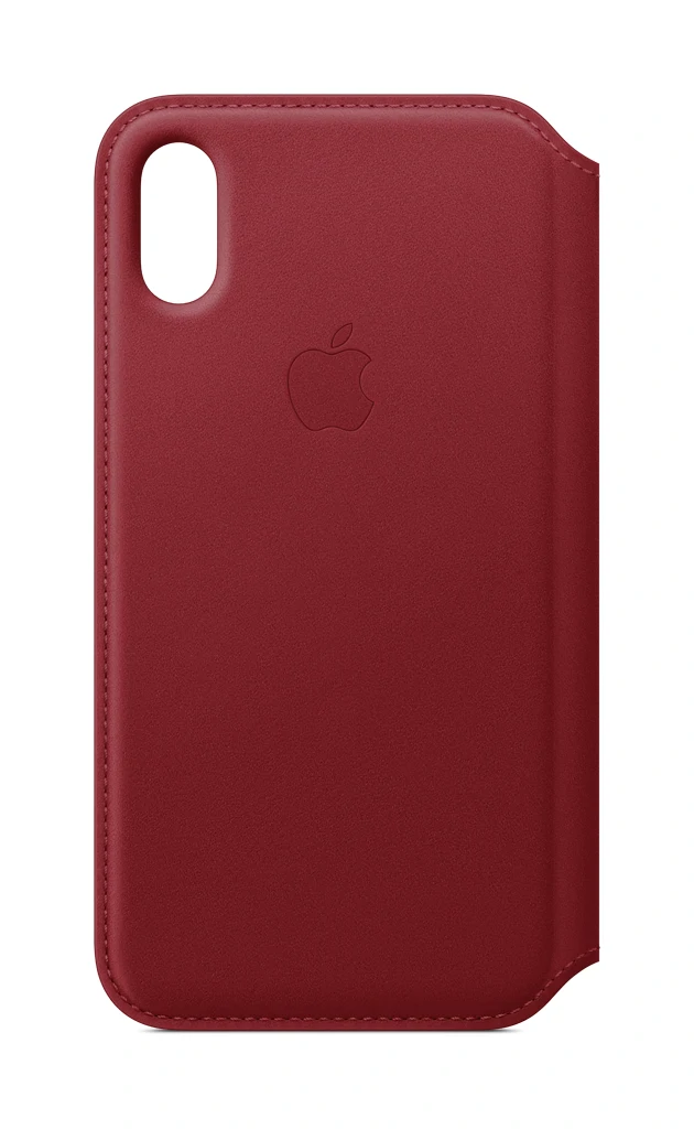 Husa Book Leather Folio Apple pentru iPhone X/XS  Rosu thumb