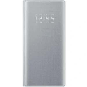 Husa Book Led Samsung pentru Samsung Galaxy Note 10 Argintiu