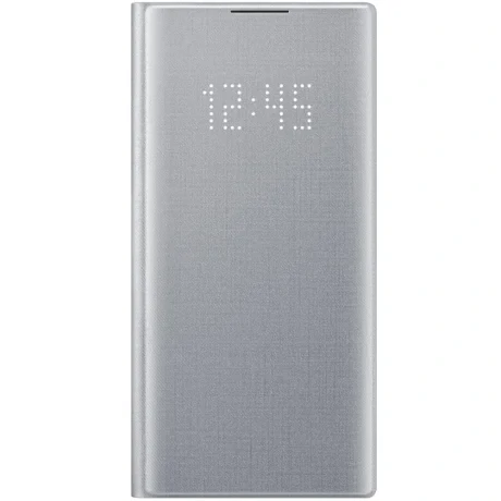 Husa Book Led Samsung pentru Samsung Galaxy Note 10 Argintiu