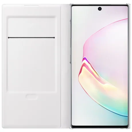 Husa Book Led Samsung pentru Samsung Galaxy Note 10 Plus Alb
