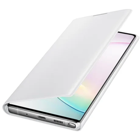 Husa Book Led Samsung pentru Samsung Galaxy Note 10 Plus Alb