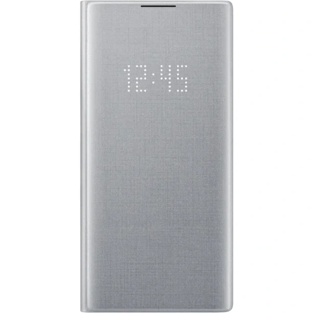 Husa Book Led Samsung pentru Samsung Galaxy Note 10 Plus Argintiu