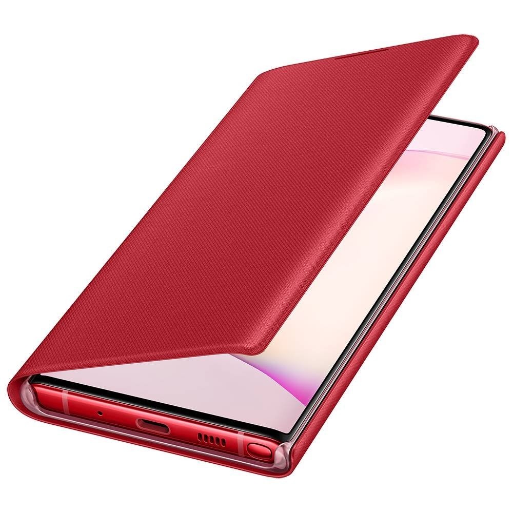 Husa Book Led Samsung pentru Samsung Galaxy Note 10 Rosu thumb