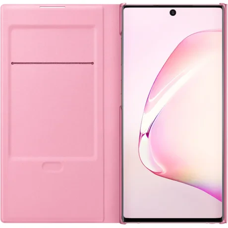 Husa Book Led Samsung pentru Samsung Galaxy Note 10 Roz