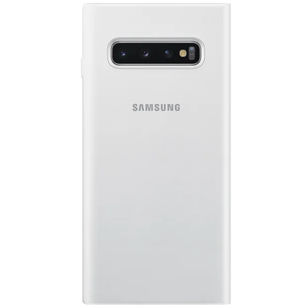 Husa Book Led Samsung pentru Samsung Galaxy S10 Alb