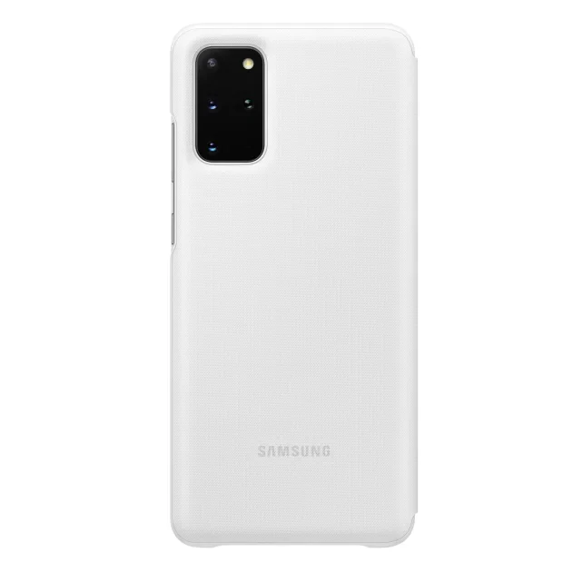 Husa Book Led Samsung pentru Samsung Galaxy S20 Plus Alb