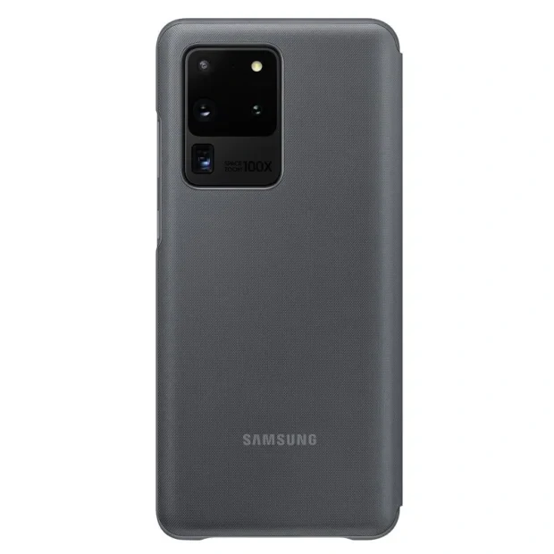 Husa Book Led Samsung pentru Samsung Galaxy S20 Ultra Gri
