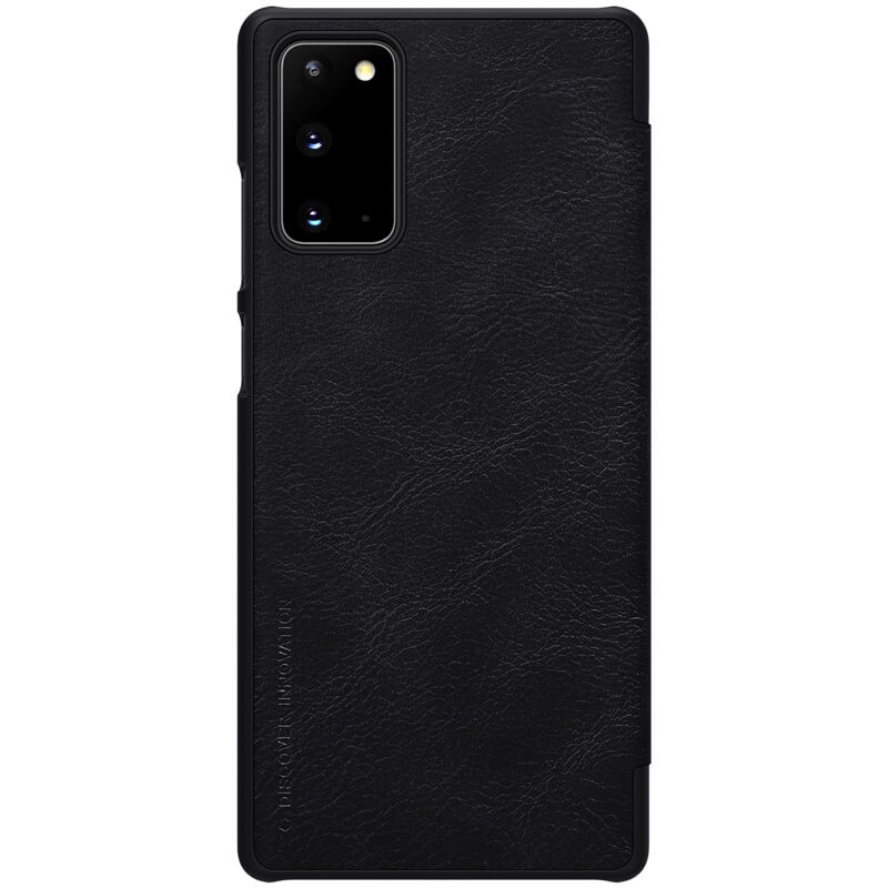 Husa Book Nillkin Qin Piele Ecologica pentru Samsung Galaxy Note 20 Negru thumb