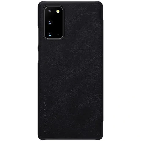 Husa Book Nillkin Qin Piele Ecologica pentru Samsung Galaxy Note 20 Negru