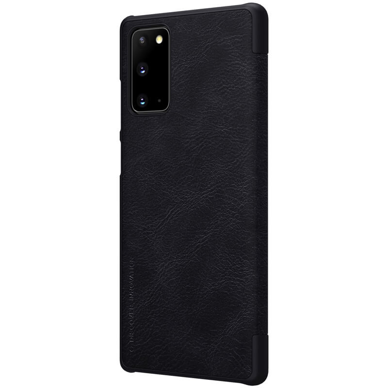 Husa Book Nillkin Qin Piele Ecologica pentru Samsung Galaxy Note 20 Negru thumb