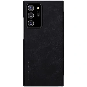 Husa Book Nillkin Qin Piele Ecologica pentru Samsung Galaxy Note 20 Ultra Negru