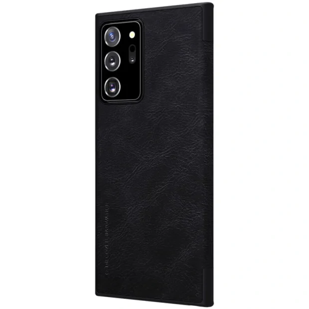 Husa Book Nillkin Qin Piele Ecologica pentru Samsung Galaxy Note 20 Ultra Negru
