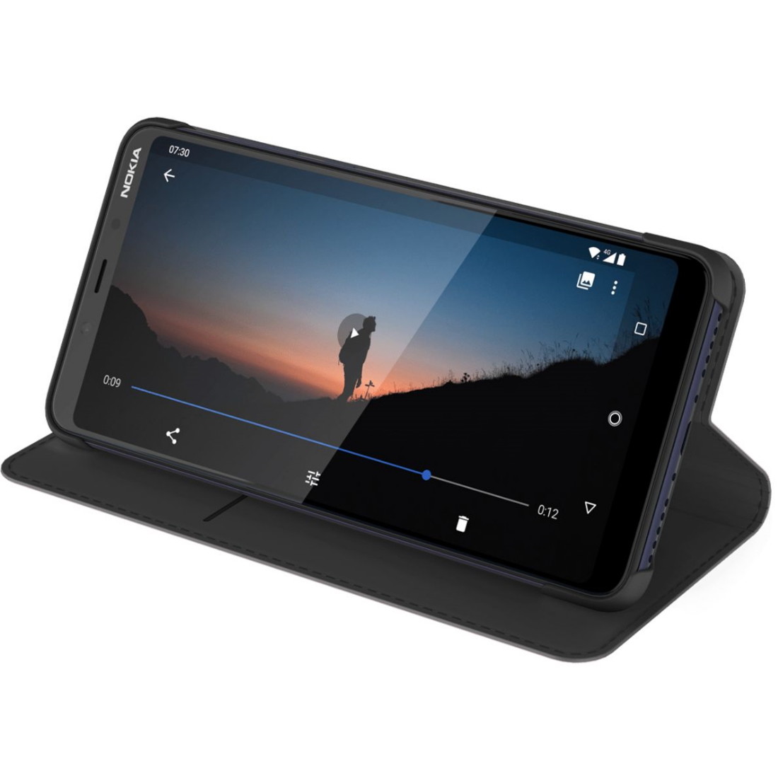 Husa Book Nokia Flip pentru Nokia 3.1 Plus Negru thumb