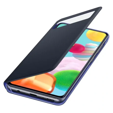 Husa Book S-View Led Samsung pentru Samsung Galaxy A41 Negru