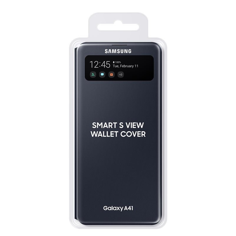 Husa Book S-View Led Samsung pentru Samsung Galaxy A41 Negru thumb
