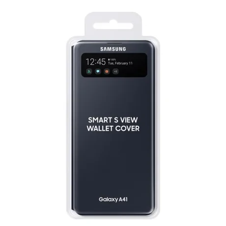 Husa Book S-View Led Samsung pentru Samsung Galaxy A41 Negru