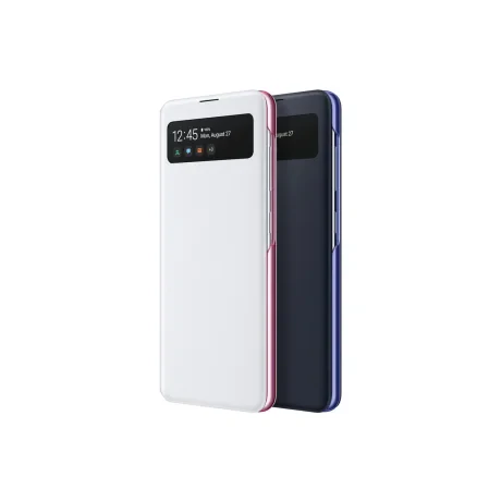 Husa Book S-View Led Samsung pentru Samsung Galaxy A41 Alb
