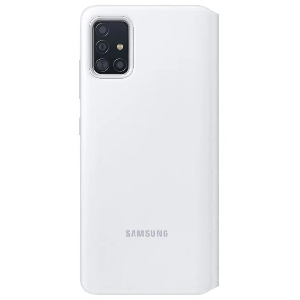 Husa Book S-View Led Samsung pentru Samsung Galaxy A51 Alb