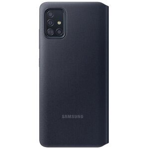 Husa Book S-View Led Samsung pentru Samsung Galaxy A71 Black