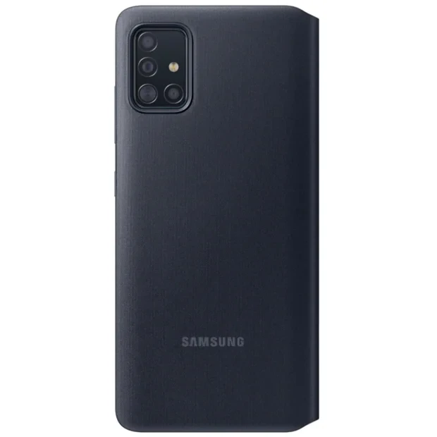 Husa Book S-View Led Samsung pentru Samsung Galaxy A71 Black