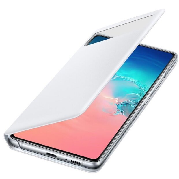Husa Book S-View Led Samsung pentru Samsung Galaxy S10lite Alb