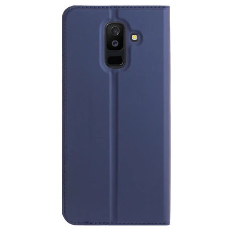 Husa Book S-View Samsung Galaxy A6 Plus 2018, Albastra