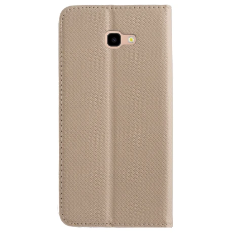 Husa Book Samsung Galaxy J4 Plus, Contakt Auriu