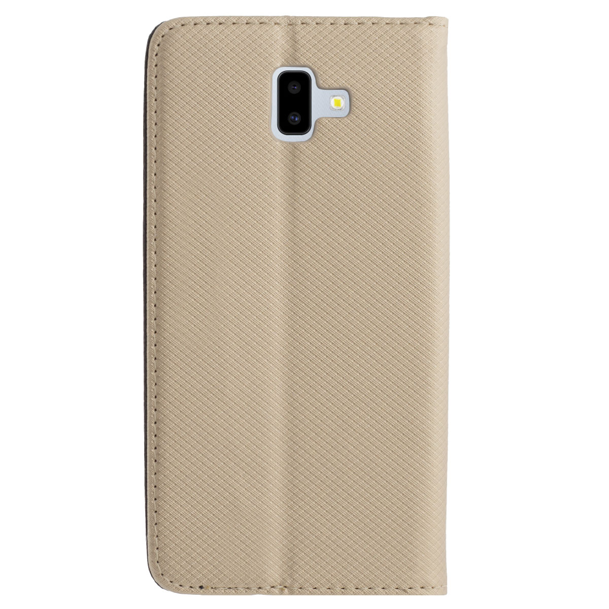 Husa Book Samsung Galaxy J6 Plus, Contakt Auriu thumb