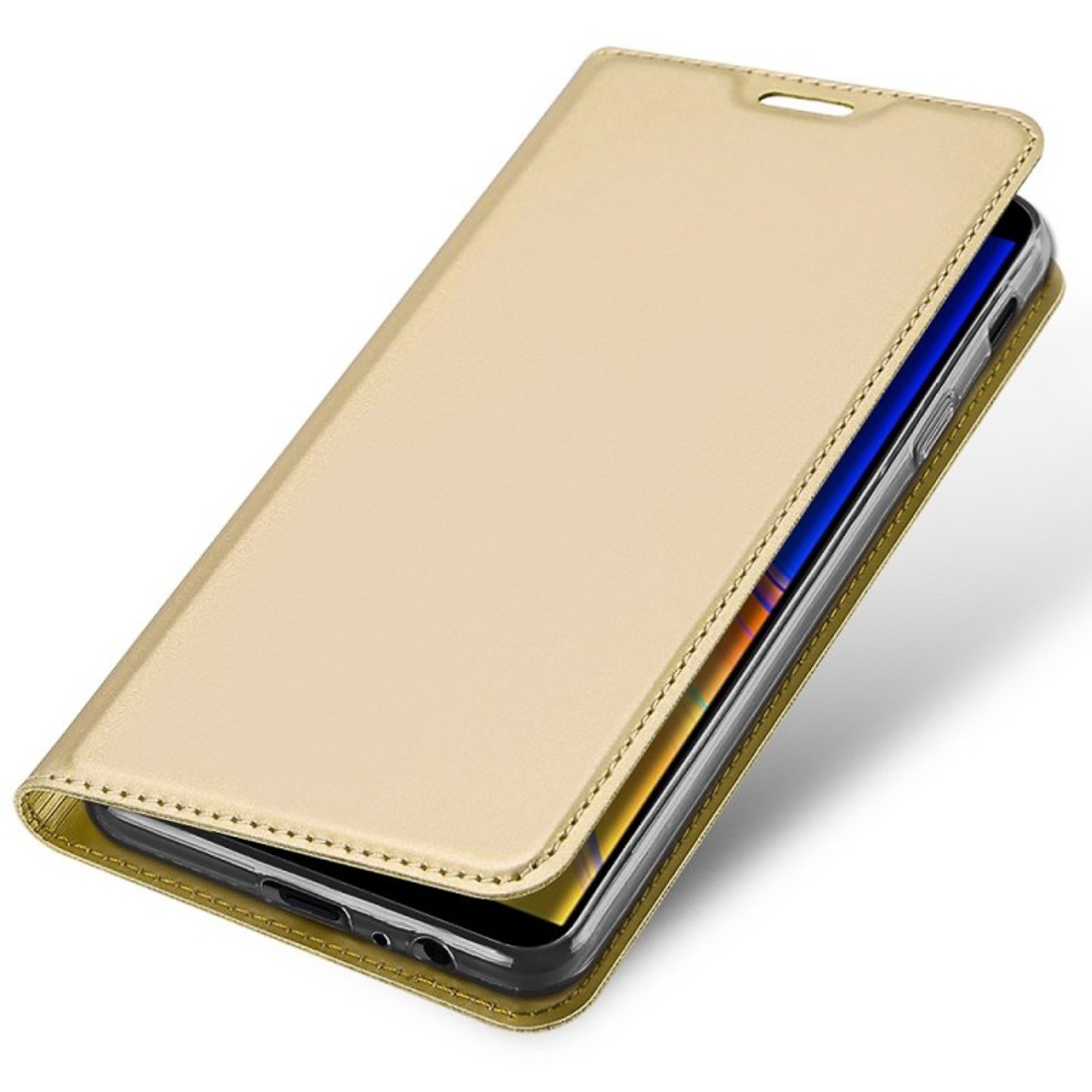 Husa Book Samsung Galaxy J6 Plus, Dux Ducis Skin, Auriu thumb