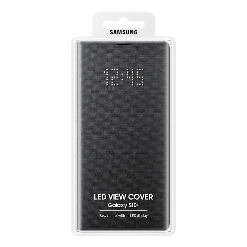 Husa Book Samsung Galaxy S10 Plus Black Led View Cover thumb