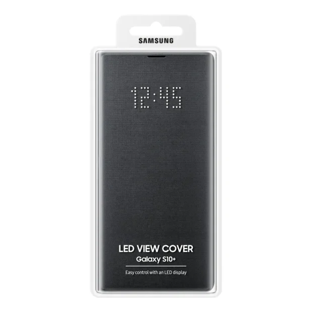Husa Book Samsung Galaxy S10 Plus Black Led View Cover