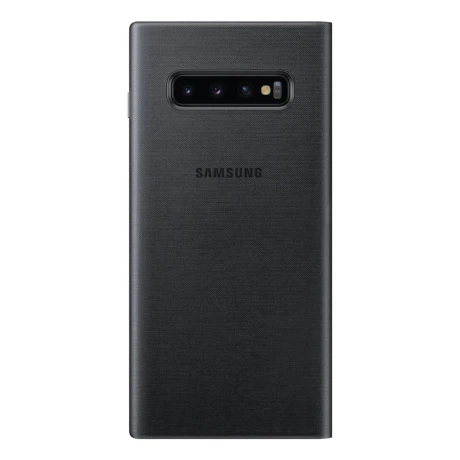 Husa Book Samsung Galaxy S10 Plus Black Led View Cover