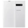 Husa Book Samsung Galaxy S10 Plus White Led View Cover