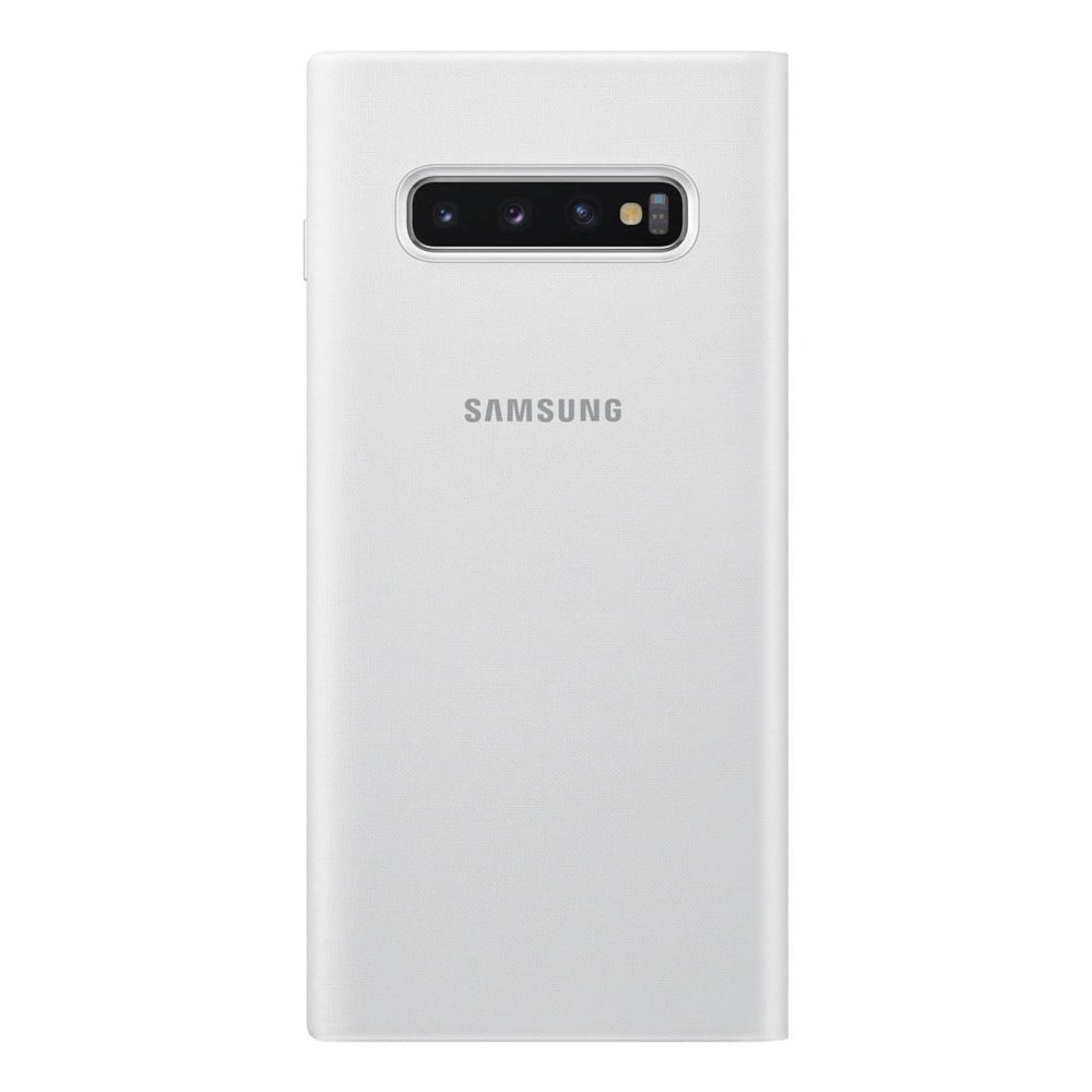 Husa Book Samsung Galaxy S10 Plus White Led View Cover thumb