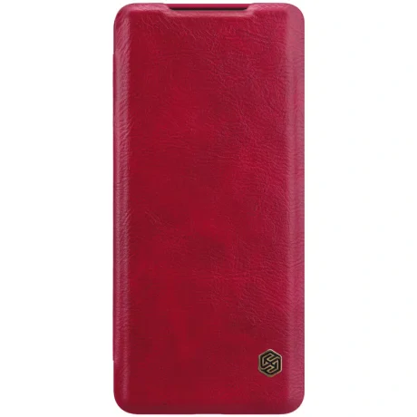 Husa Book Samsung Galaxy S20 Ultra, Nillkin Qin Rosu